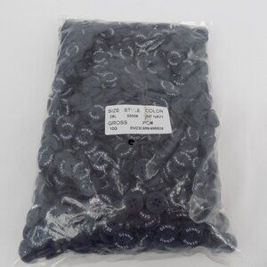 Navy Blue 4 hole 28L Button 11/16" 17.8mm 10 Gross 1440 buttons Flat Opaque LOGO
